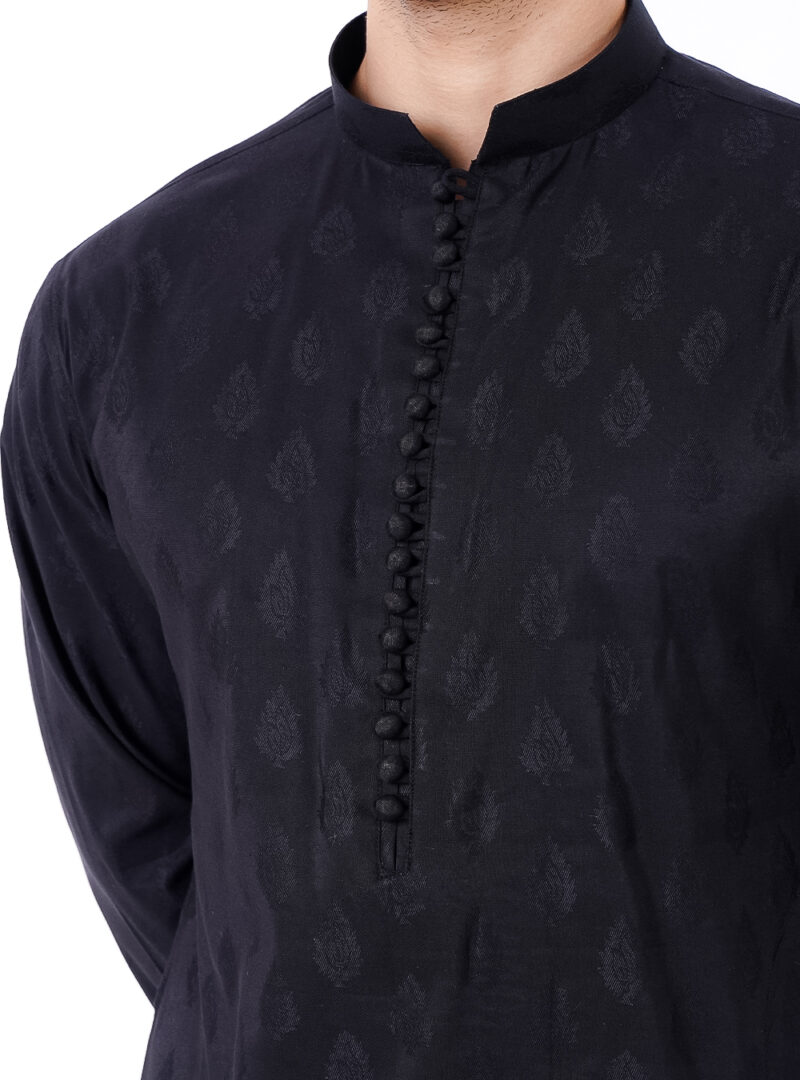 Black Kurta Pajama - Image 2
