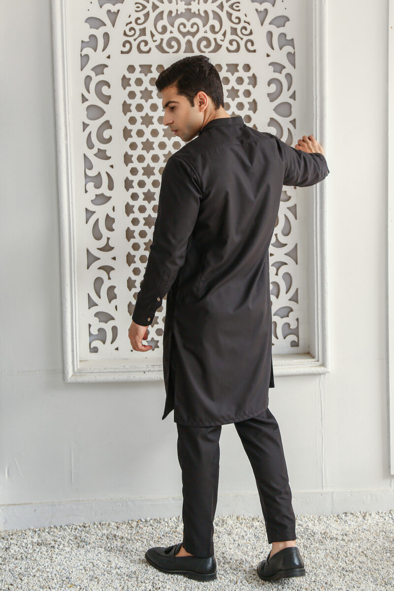 Black Kurta Pajama - Image 8