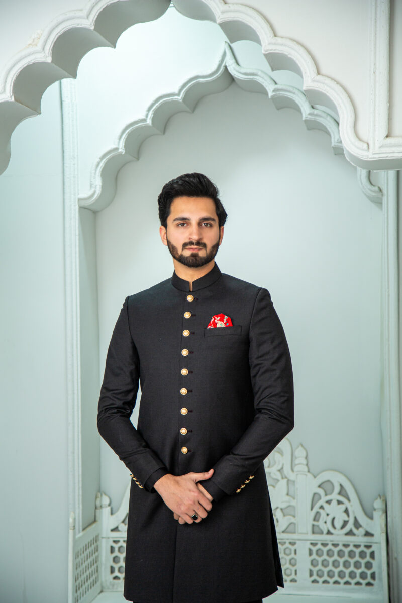 Black Sherwani - Image 7