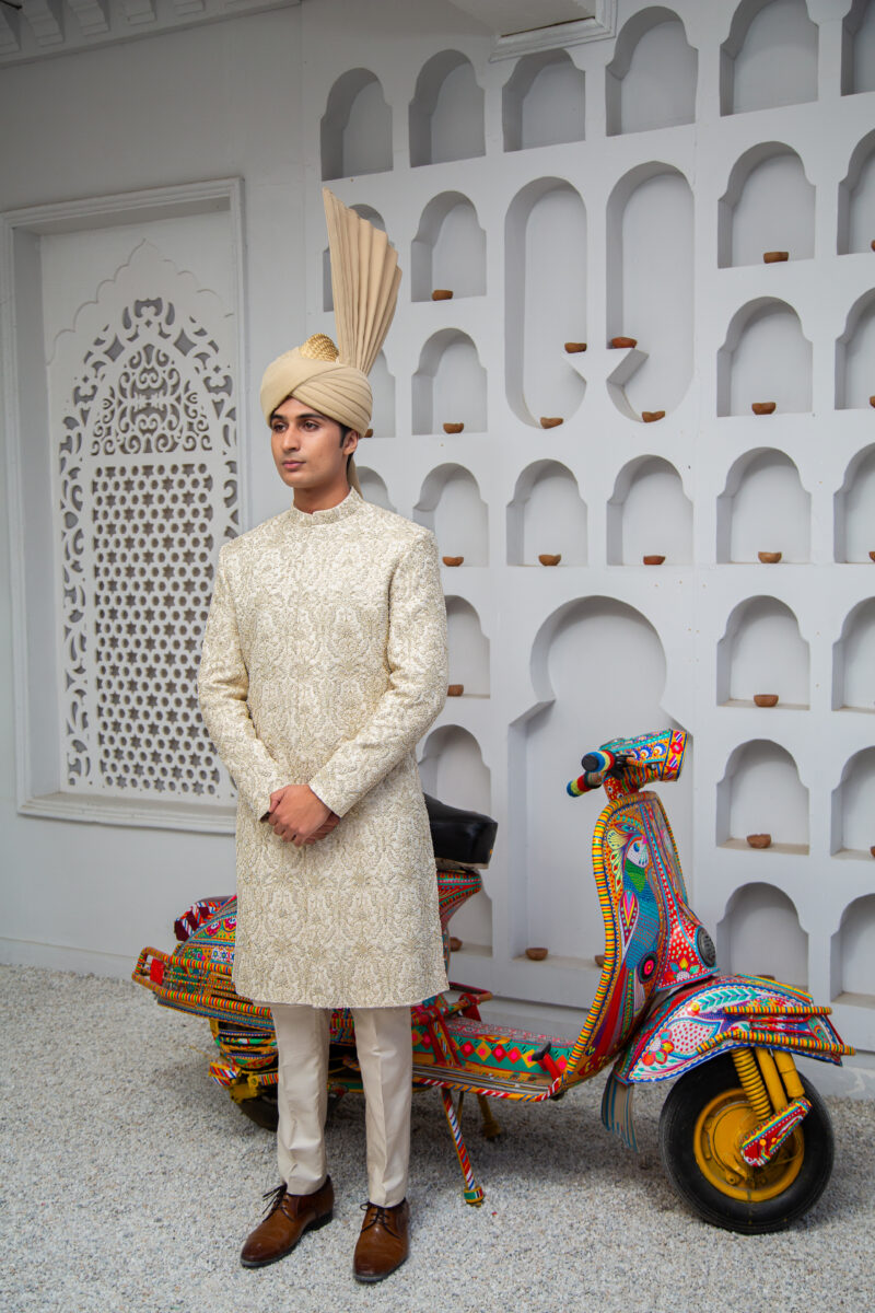 Ivory Sherwani - Image 2