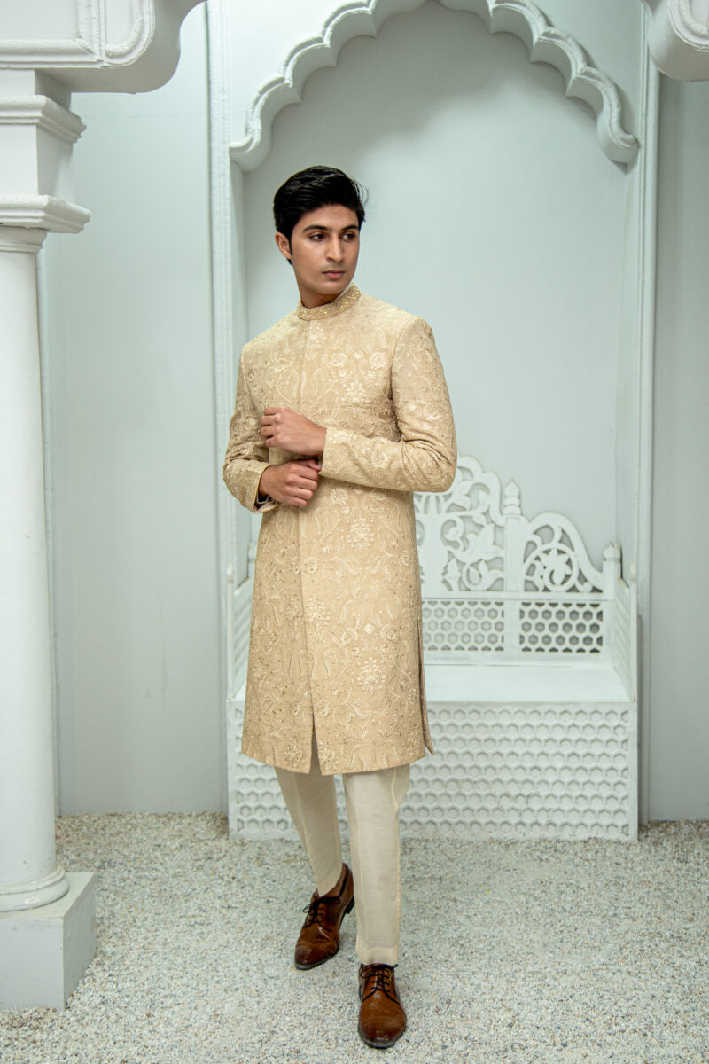 Beige Sherwani - Image 2