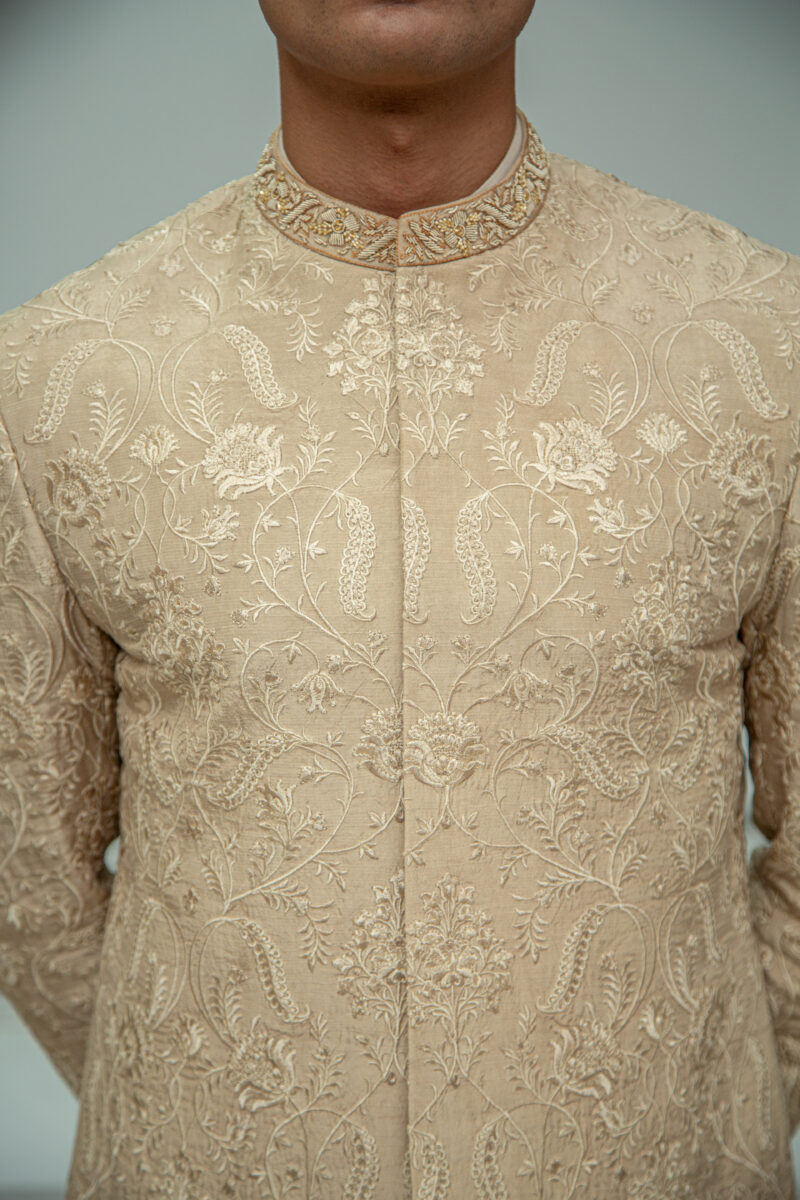 Beige Sherwani - Image 3